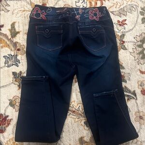 Embroidered Floral Women's Jeans